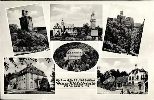 Ak Kronberg im Taunus, Genesungsheim Haus Waldfriede, Falkenstein
