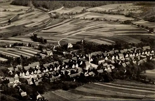 Ak Ölbronn-Dürrn in Baden-Württemberg, Fliegeraufnahme