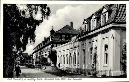 Ak Bad Meinberg am Teutoburger Wald, Kurhaus zum Stern mit Lesesaal