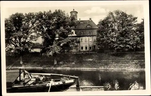 Ak Gröba Riesa an der Elbe Sachsen, Schloss Gröba, Altersheim