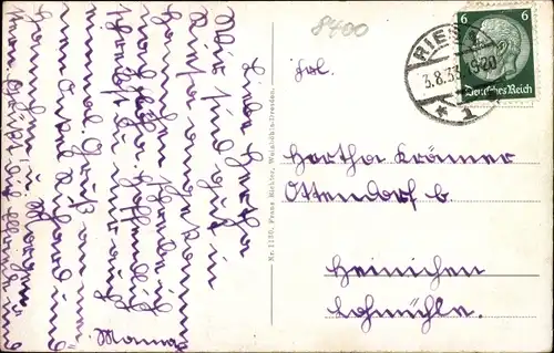 Ak Riesa an der Elbe Sachsen, Rathaus