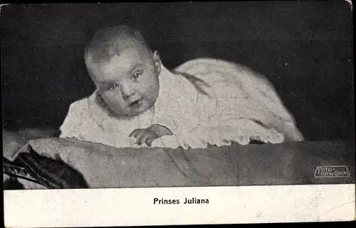 Ak Prinzessin Juliana als Baby, Adel Niederlande