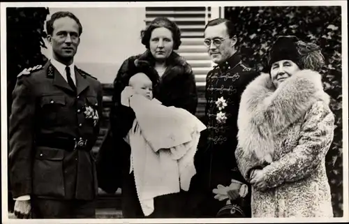 Ak König Leopold von Belgien, Juliana der Niederlande, Bernhard, Königin Wilhelmina, Beatrix