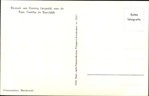 Ak König Leopold von Belgien, Juliana der Niederlande, Bernhard, Königin Wilhelmina, Beatrix