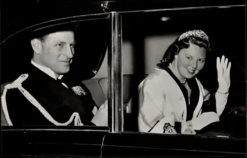 Ak Prinzessin Beatrix der Niederlande, Prinz Philip, Duke of Edinburgh, 1958