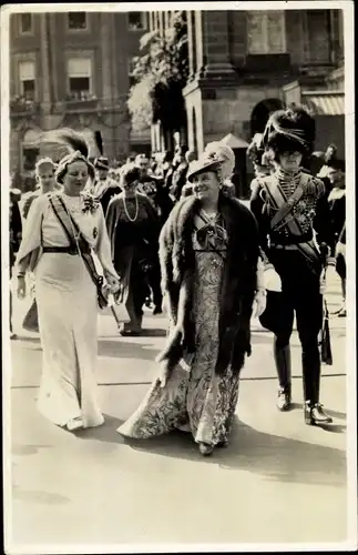 Ak 40 jähriges Regierungsjubiläum 1938, Königin Wilhelmina der Niederlande, Prinzessin Juliana