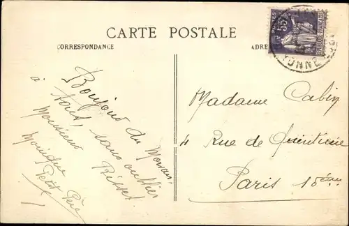 Ak Quarré les Tombes Yonne, Vue Generale