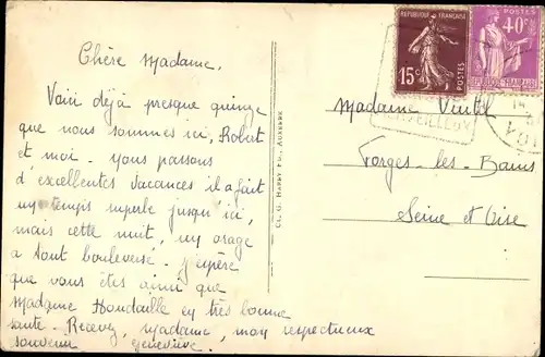 Ak Pierre Perthuis Yonne, Vue generale