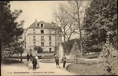 Ak Saint Maurice Val-de-Marne, Square du Val d'Osne