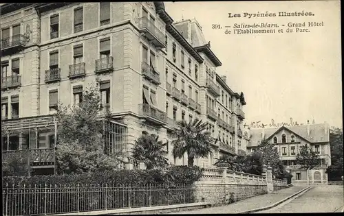 Ak Salies de Béarn Pyrénées Atlantiques, Grand Hotel de l'Etablissement et du Parc