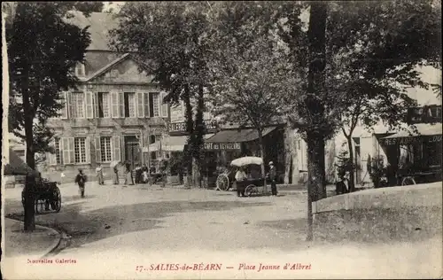 Ak Salies de Béarn Pyrénées Atlantiques, Place Jeanne d'Albret