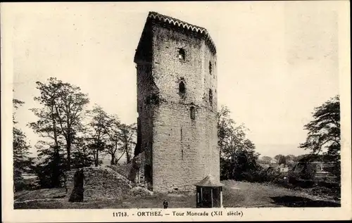 Ak Orthez Pyrénées-Atlantiques, Tour Moncade