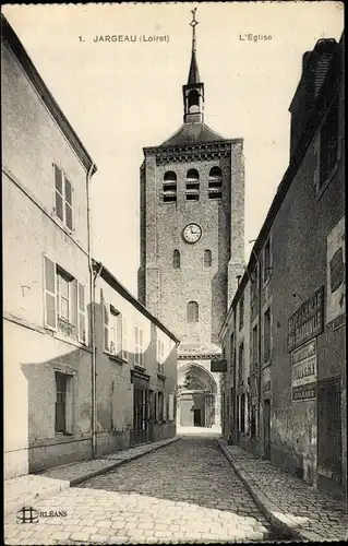 Ak Jargeau Loiret, L'Eglise