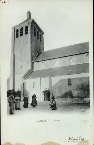 Ak Jargeau Loiret, L'Eglise