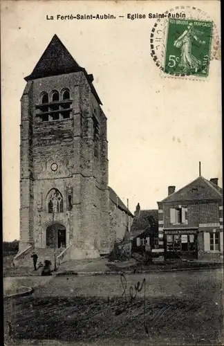 Ak La Ferté Saint Aubin Loiret, Eglise Saint Aubin