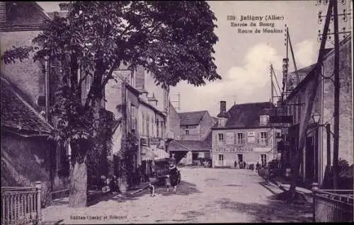 Ak Jaligny Allier, Entree du Bourg, Route de Moulins