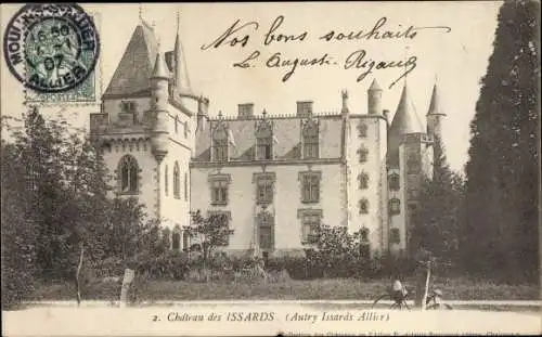 Ak Autry Allier, Chateau des Issards