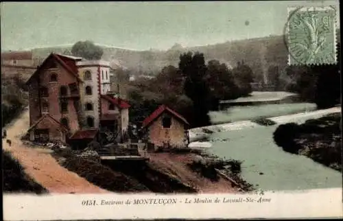 Ak Lavault Sainte Anne Allier, Le Moulin