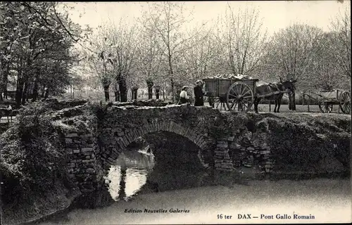 Ak Dax Landes, Pont Gallo Romain