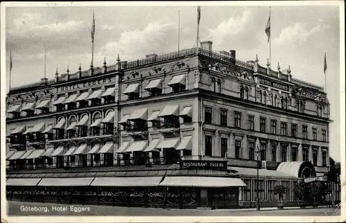 Ak Göteborg Schweden, Hotel Eggers