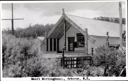 Foto Rotorua Neuseeland, Maori Meetinghouse