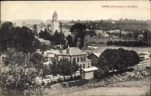 Ak Orbec Calvados, La Gare