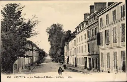 Ak Lisieux Calvados, Le Boulevard Herbet Fournet