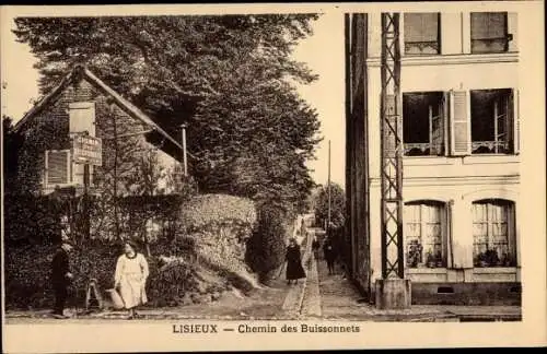 Ak Lisieux Calvados, Chemin des Buissonnets