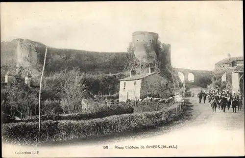 Ak Vihiers Maine et Loire, Vieux Chateau