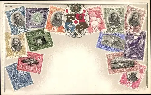 Briefmarke Litho Moa Moa Moamoa Tonga Ozeanien, Toga