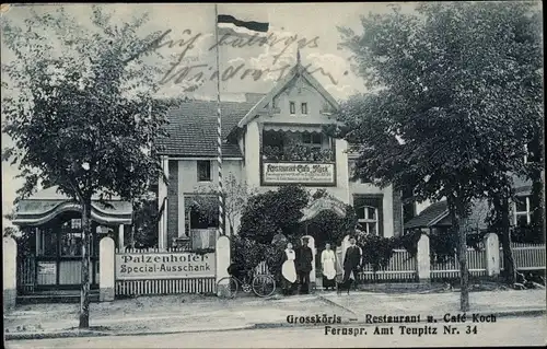 Ak Groß Köris im Kreis Dahme Spreewald, Restaurant Cafe Koch