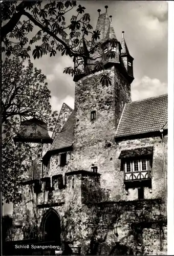 Ak Spangenberg in Hessen, Schloss, Teilansicht