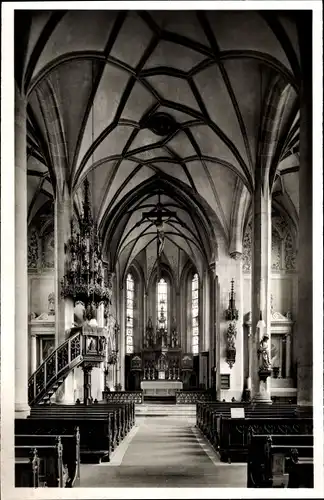 Ak Trostberg in Oberbayern, Kath. Pfarrkirche