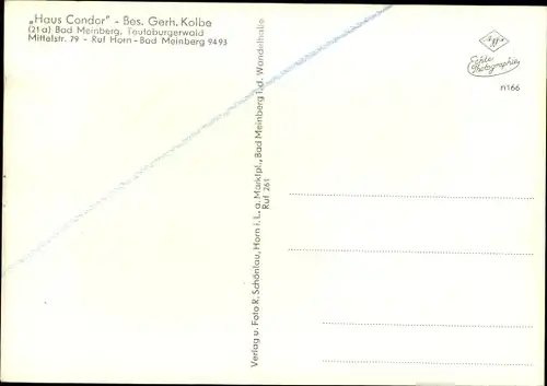 Ak Bad Meinberg am Teutoburger Wald, Haus Condor
