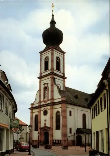 Ak Gernsheim am Rhein Hessen, Kath. Pfarrkirche St. Maria Magdalena