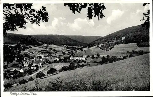 Ak Hettigenbeuern Buchen im Odenwald, Teilansicht, Pension u. Erholungsheim Diedrich