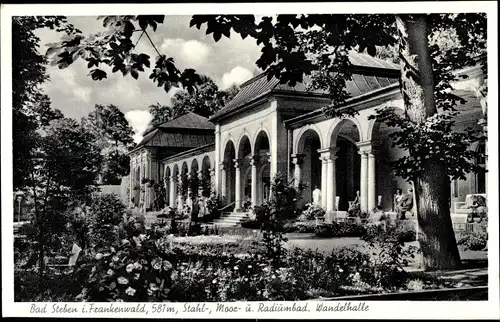 Ak Bad Steben im Frankenwald, Radiumbad, Wandelhalle