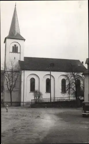 Foto Ak Mengerschied im Hunsrück, Kirche