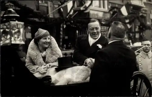 Foto Ak Juliana der Niederlande, Bernhard zur Lippe-Biesterfeld