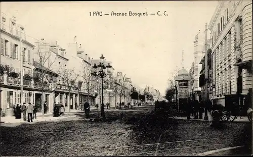 Ak Pau Pyrénées-Atlantiques, Avenue Bosquet