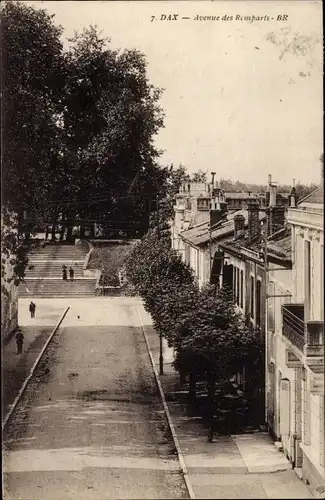 Ak Dax Landes, Avenue des Remparts