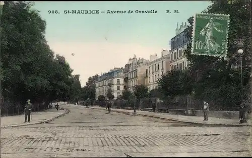 Ak Saint Maurice Val de Marne, Avenue de Gravelle