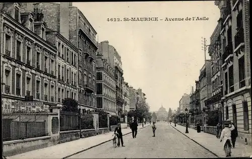Ak Saint Maurice Val de Marne, Avenue de l'Asile