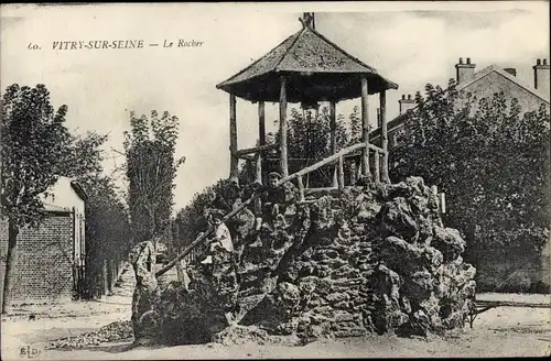 Ak Vitry sur Seine Val de Marne, Le Rocher