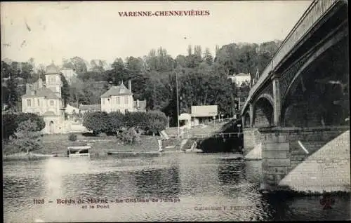 Ak Varenne Chennevières Val de Marne, Le Chateau de l'Etape, Le Pont