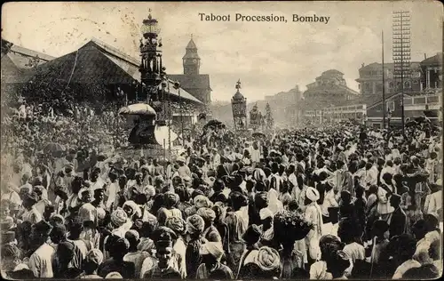 Ak Mumbai Bombay Indien, Taboot Procession