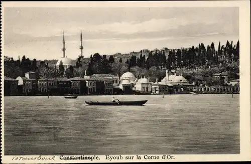 Ak Konstantinopel Istanbul Türkei, Eyoub sur la Corne d'Or