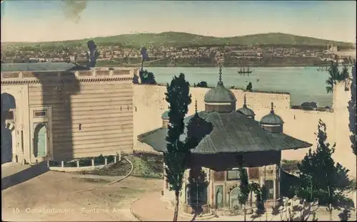 Ak Konstantinopel Istanbul Türkei, Fontaine Ahmed