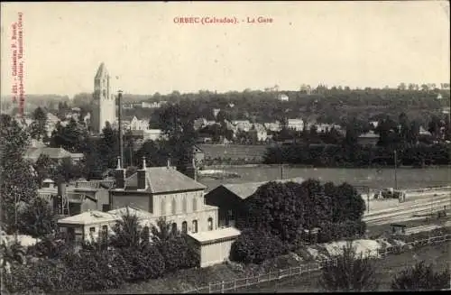 Ak Orbec Calvados, La Gare