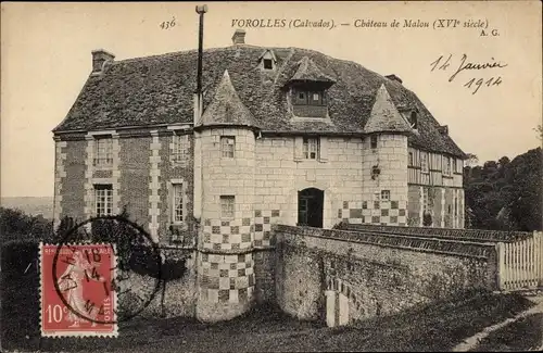 Ak Vorolles Calvados, Chateau de Malou